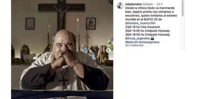 Roly Serrano compartió su primer mensaje desde la clínica, a 50 días del accidente