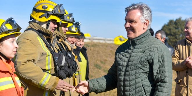 Prevención de incendios: Llaryora inauguró la Base Operativa Las Tapias